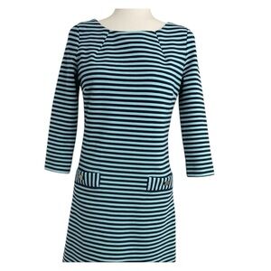Lilly Pulitzer Striped Charlene Sheath Mini Dress Tropez Blue